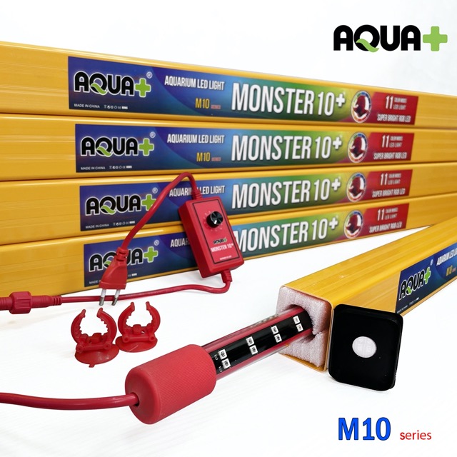 den led be ca canh m10 06 Đèn led bể cá cảnh 11 chế độ Aquaplus Monster M10