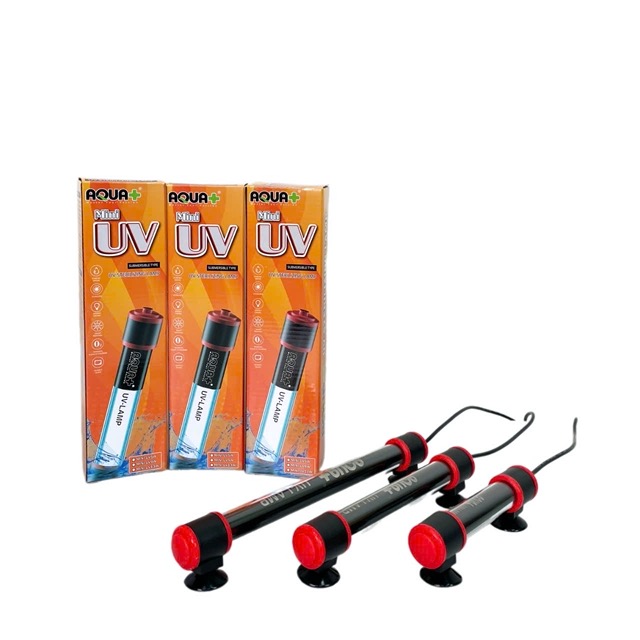 den uv mini 2 Đèn UV Mini Aquaplus 5w - 9w - 13w cho bể kính và hồ koi nhỏ