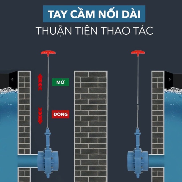 IMG 6549 Van Cổng - Van Xẻng (Gate Valve) cho Hồ Cá Koi